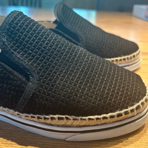 Jimmy Choo Black Cubed Suede Dawn Slip On Espadrille - Picture 8 of 11